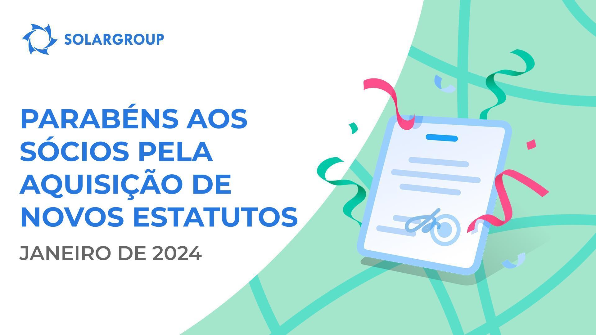 Felicitamos os sócios pela aquisição dos seus novos estatutos!👏