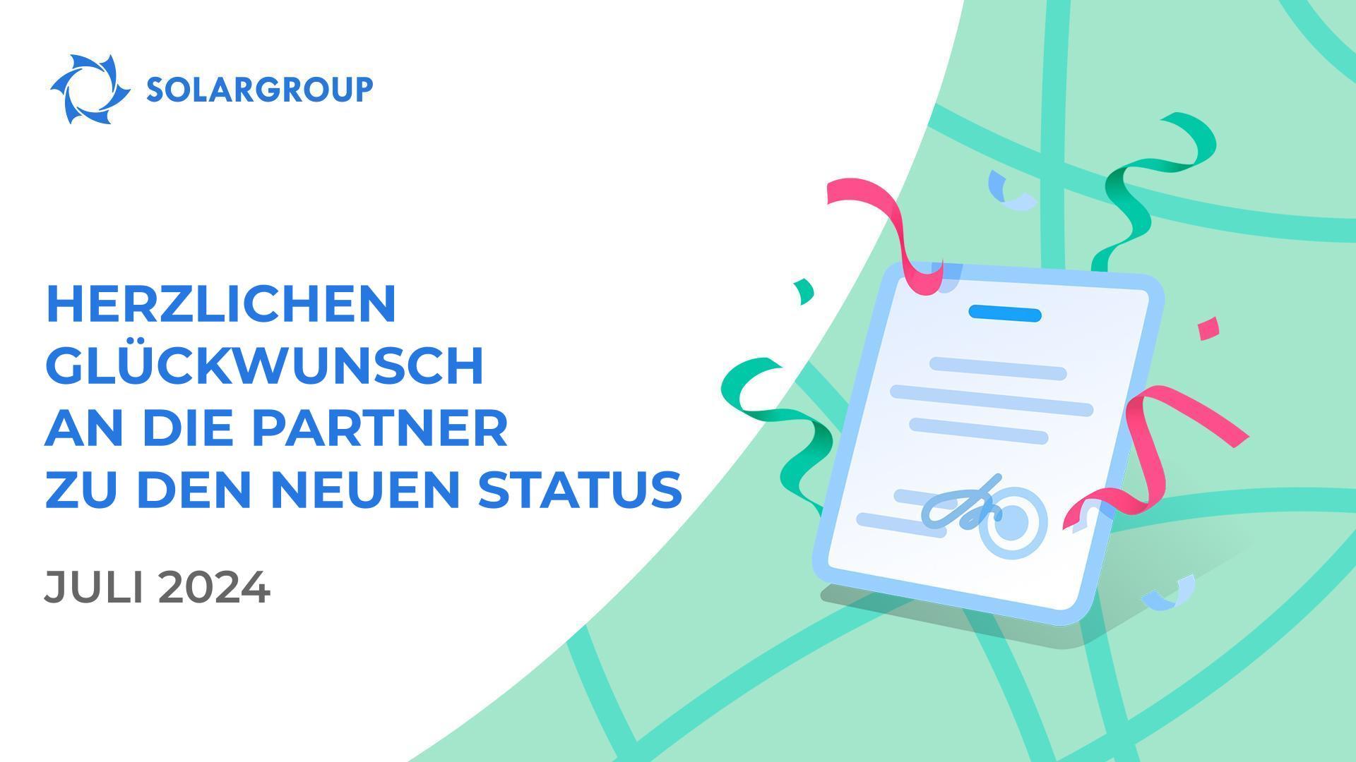 Herzlichen Glückwunsch an die Partner zu den neuen Status!👏