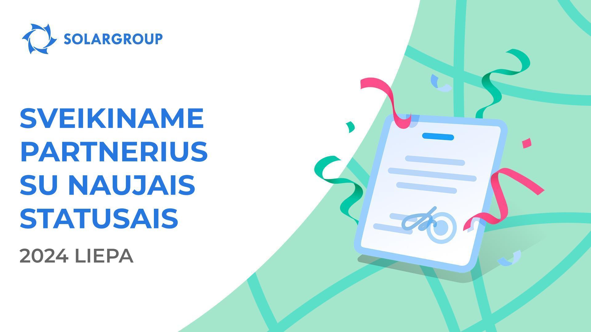 Sveikiname partnerius su naujais statusais!👏