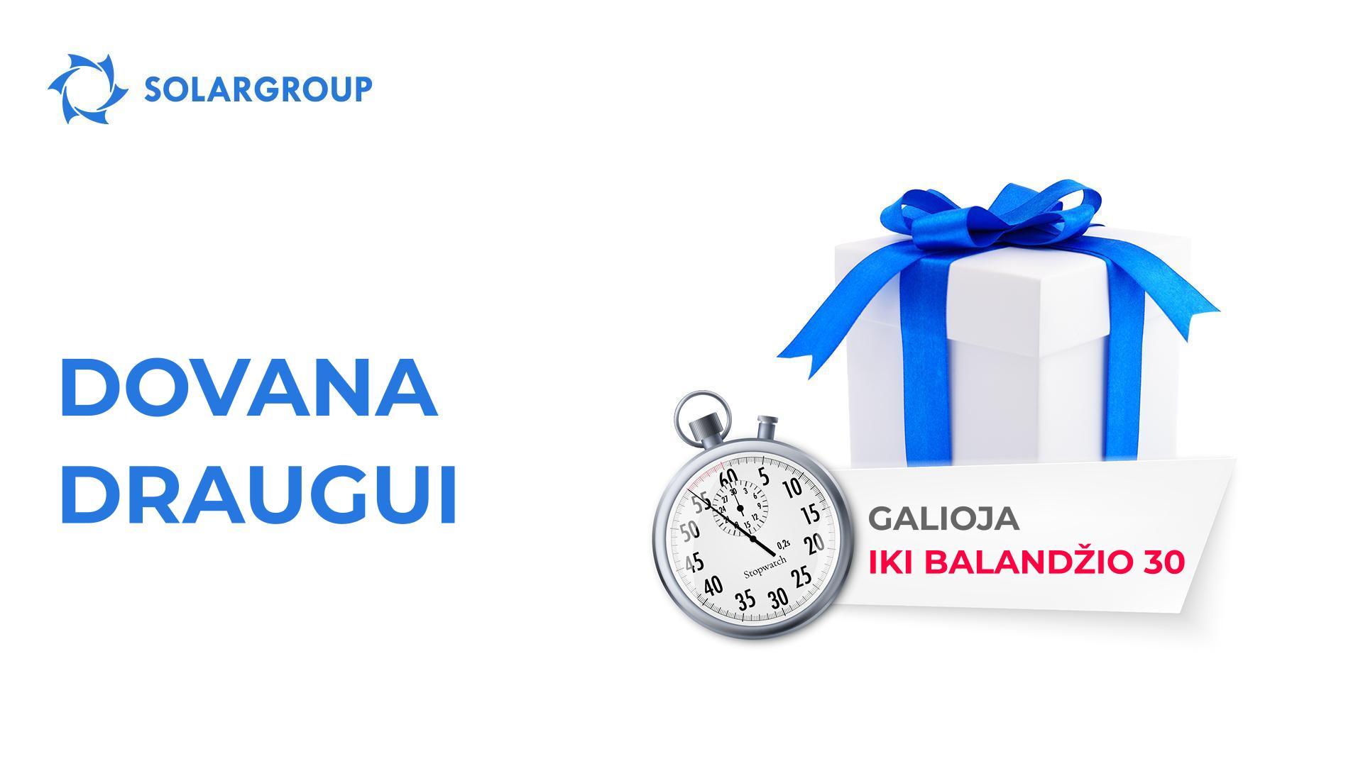 Atjungiame parinktį „Dovana draugui“