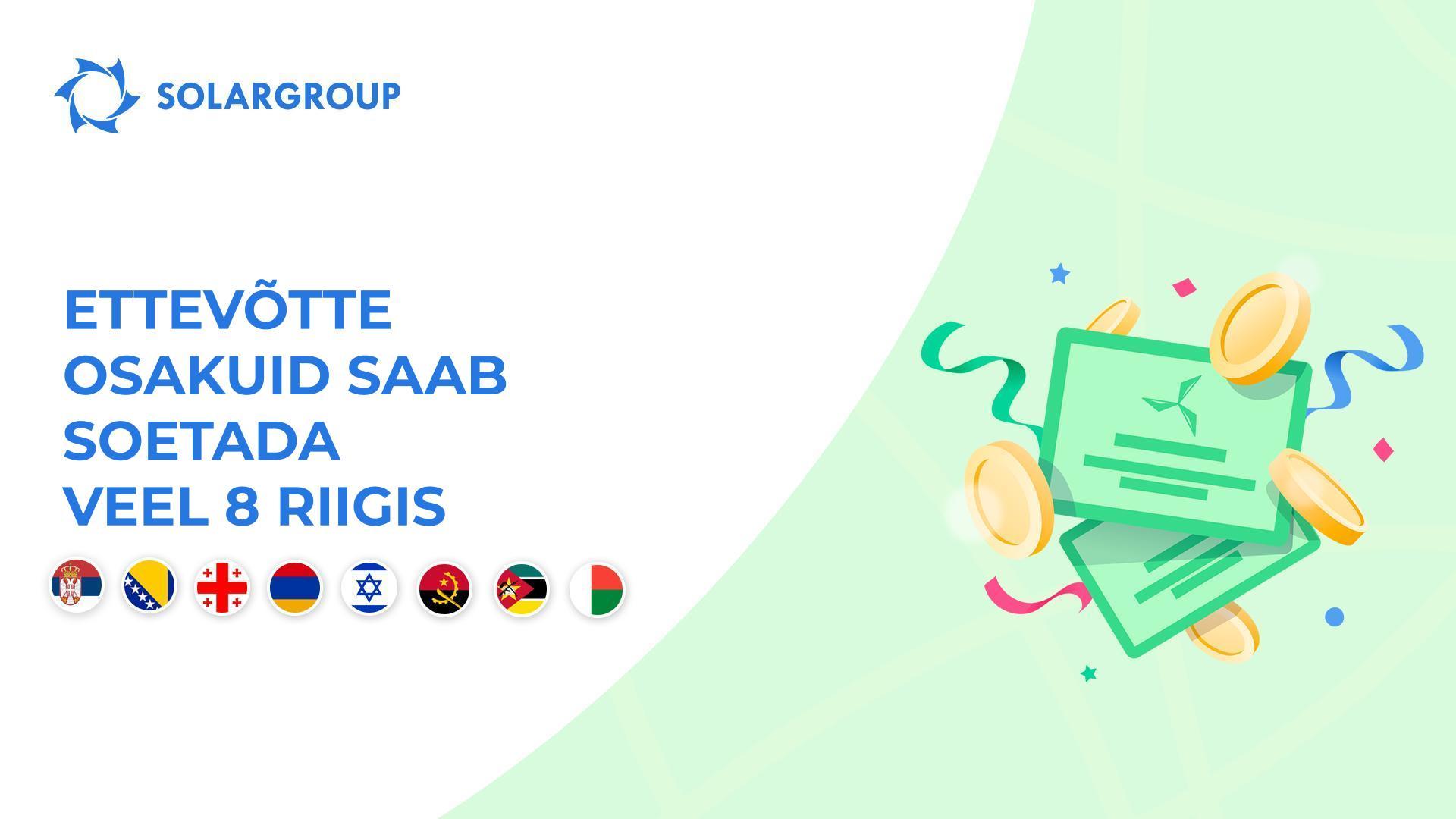 Nüüd saavad osakuid aktsiateks teisendada Serbia, Bosnia ja Hertsogoviina, Gruusia, Armeenia, Iisraeli, Angola, Mosambiiki ja Madagascari rahastajad