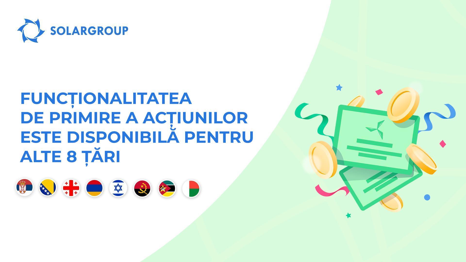 Oferim acces la funcționalitate în țările: Serbia, Bosnia și Herțegovina, Georgia, Armenia, Israel, Angola, Mozambic și Madagascar