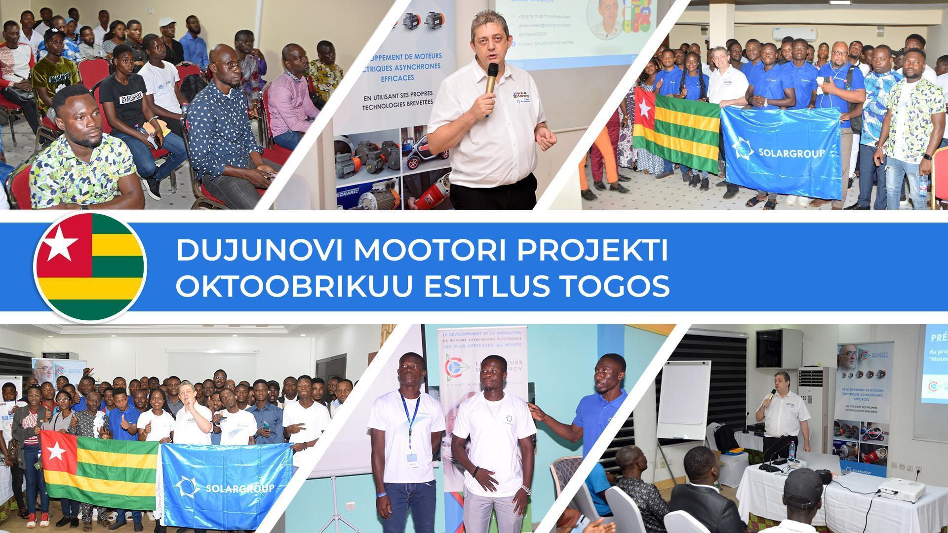 Dujunovi mootori projekti oktoobrikuu esitlus Togos