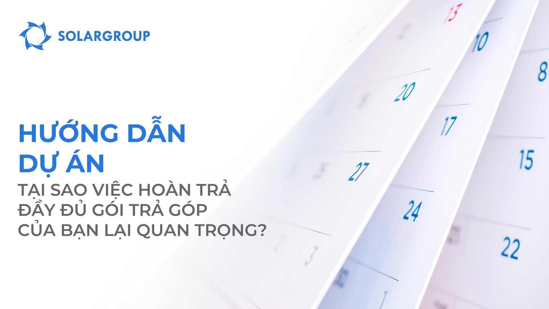 Hướng dẫn dự án: tại sao việc hoàn trả đầy đủ gói trả góp của bạn lại quan trọng?
