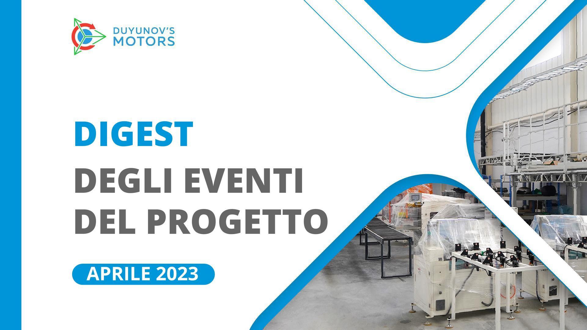 Eventi chiave del progetto ad aprile