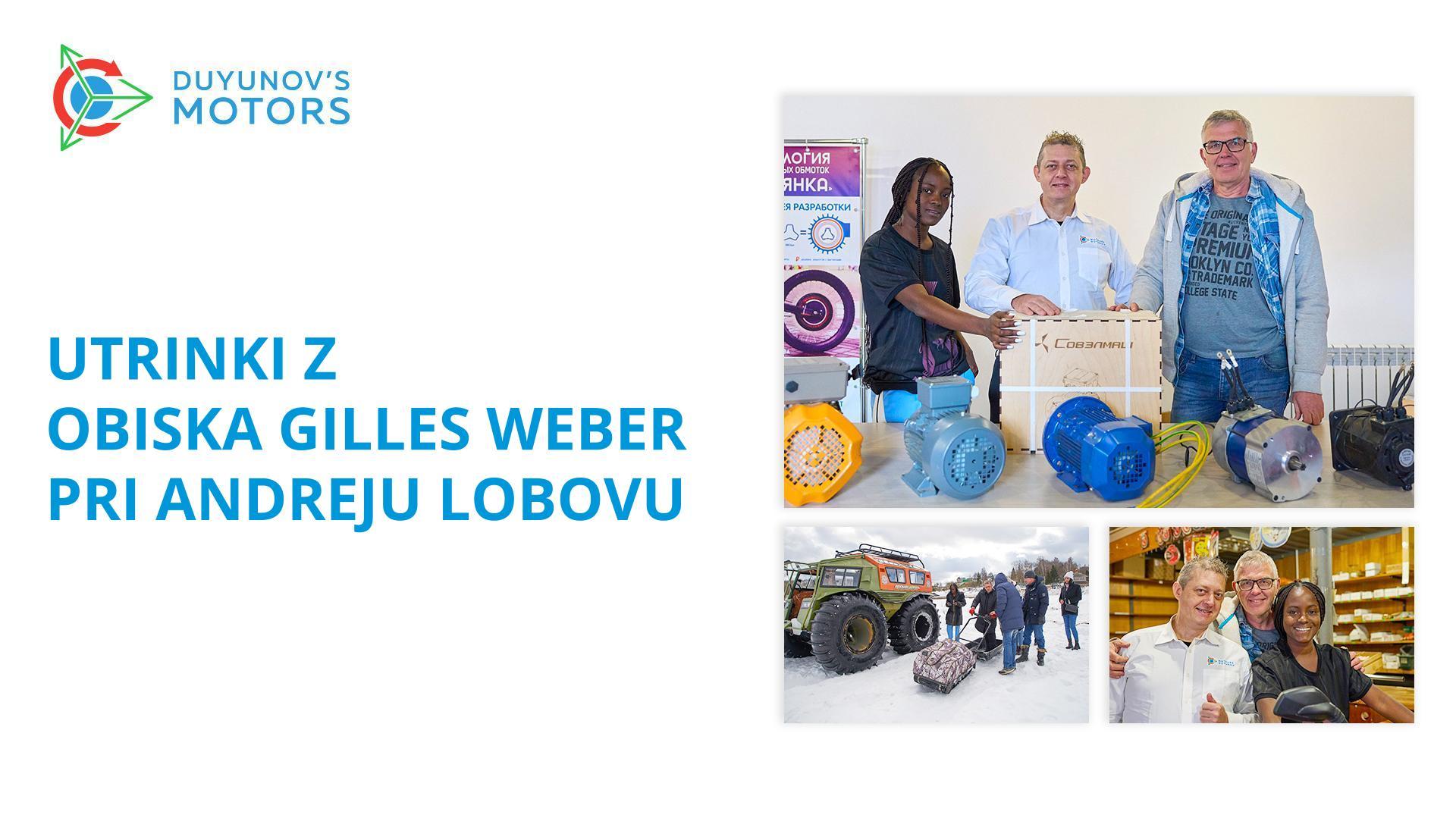 Utrinki z obiska Gilles Weber pri Andreju Lobovu
