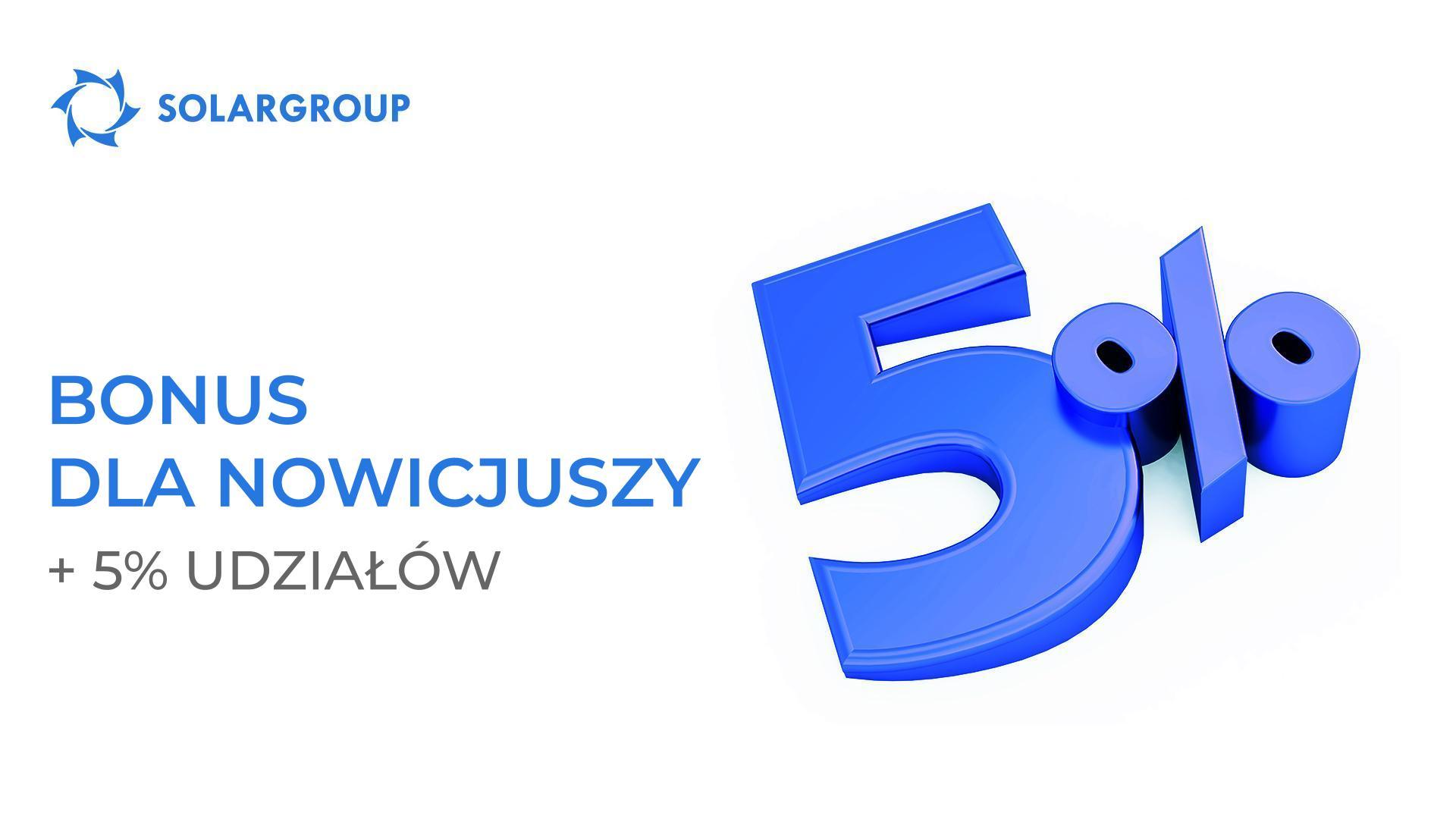 Dajemy +5% udziałów za każdą płatność w ciągu 7 dni od rejestracji