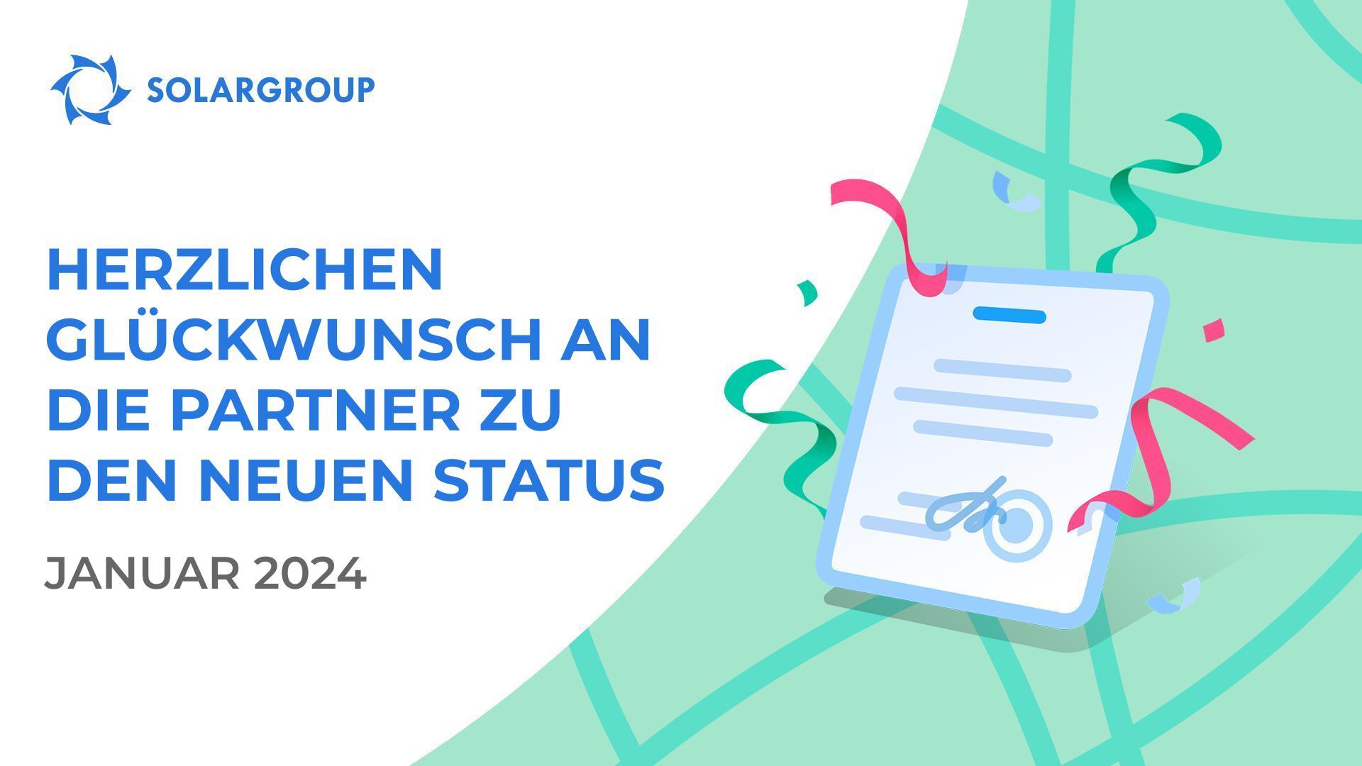 Herzlichen Glückwunsch an die Partner zu den neuen Status!👏