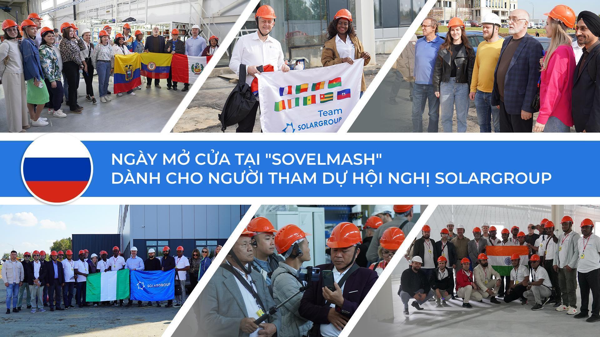 Phái đoàn quốc tế tại công trường "Sovelmash"