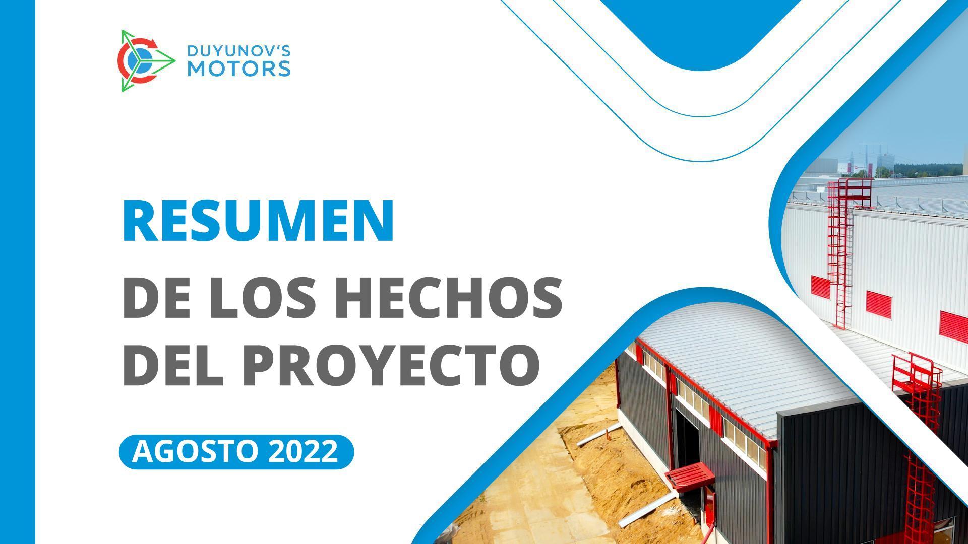 Hechos clave del proyecto: resumen de agosto