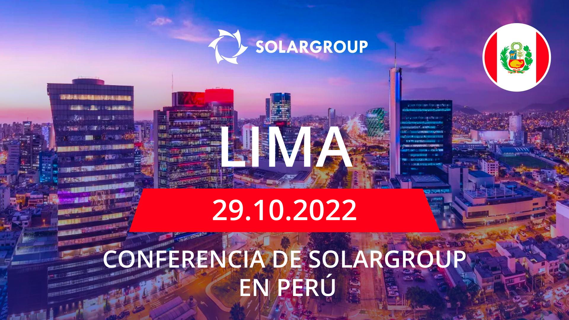 Conferencia de SOLARGROUP en Peru | 29 de octubre