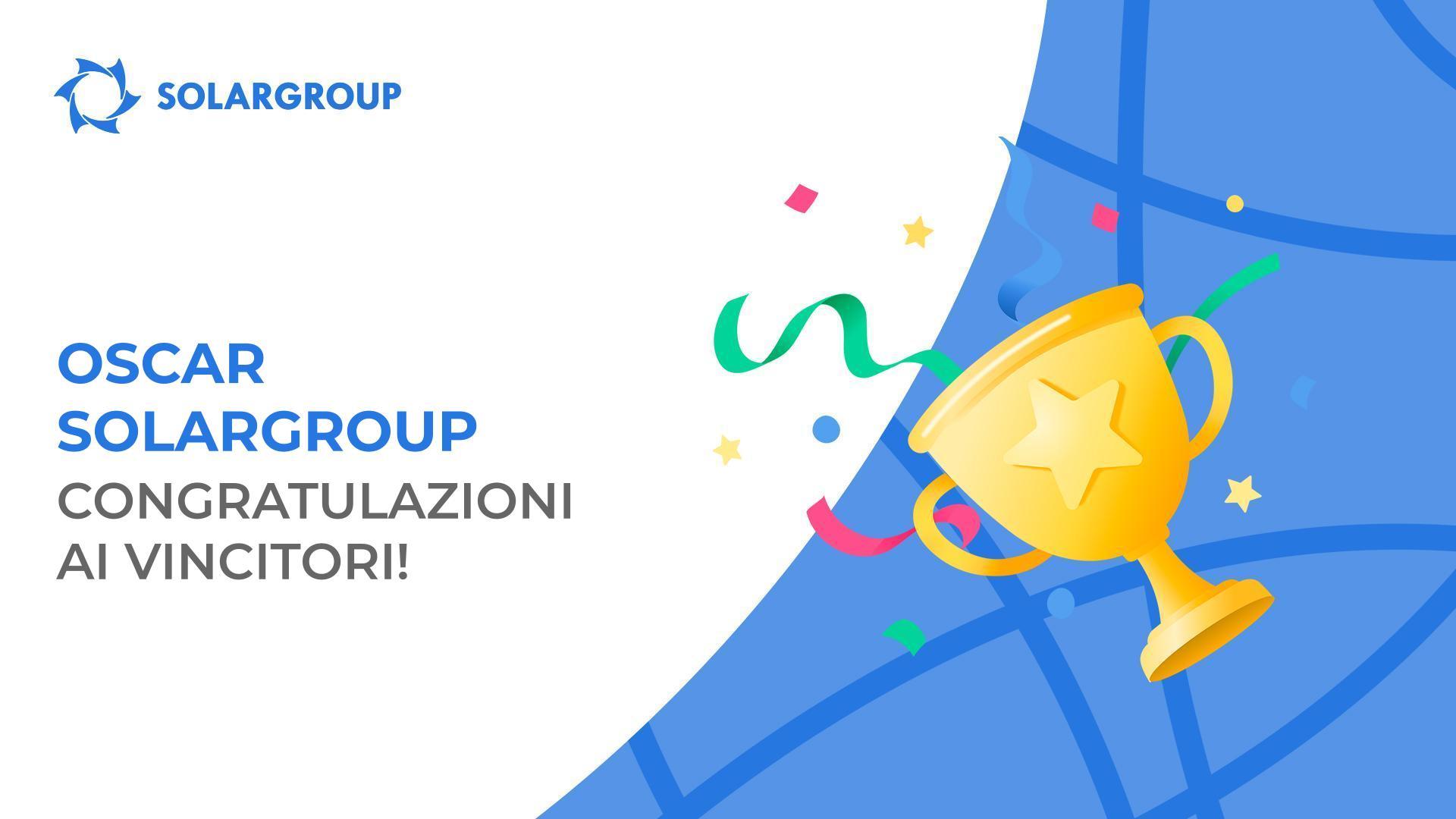 Oscar SOLARGROUP: congratulazioni ai vincitori!