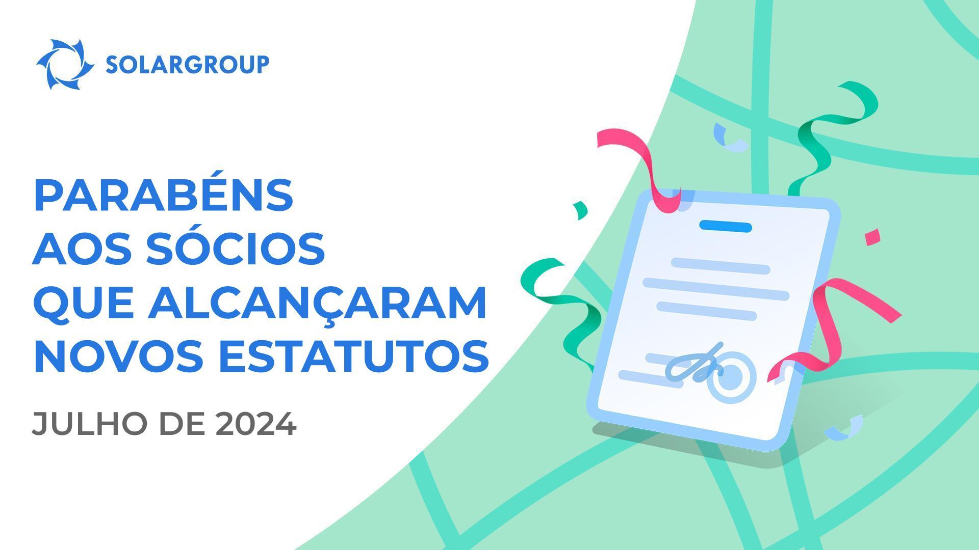 Felicitamos todos os sócios que alcançaram novos estatutos!👏
