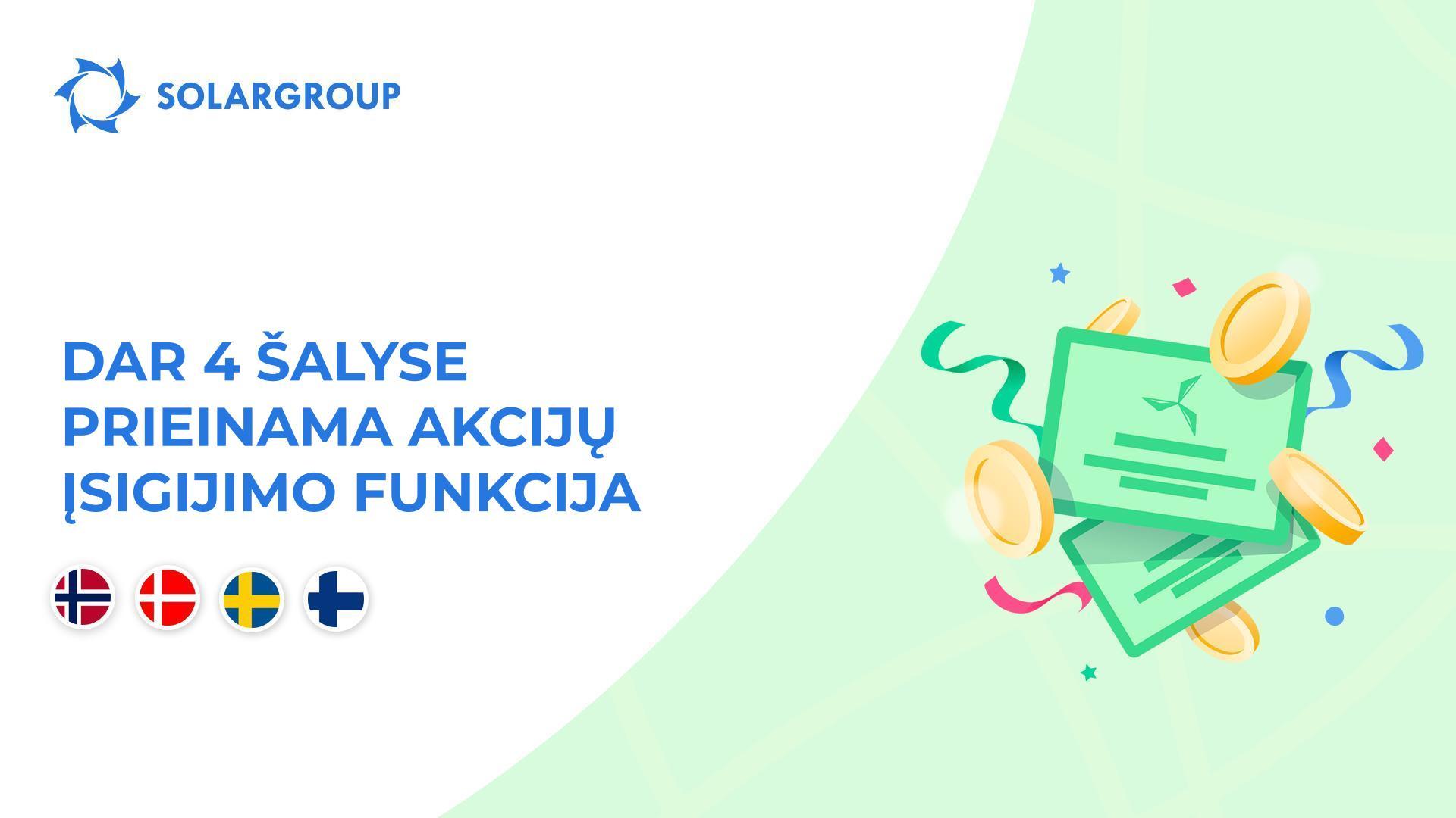 Funkcija pristatoma Norvegijoje, Danijoje, Švedijoje ir Suomijoje