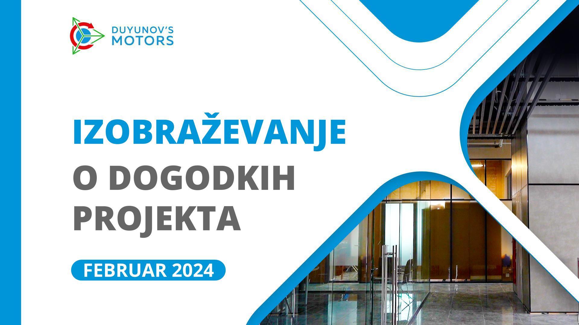 Ključni projektni dogodki v februarju