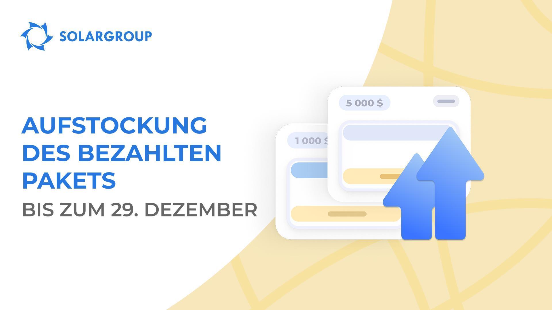 Sonderangebot für projekttreue Investoren