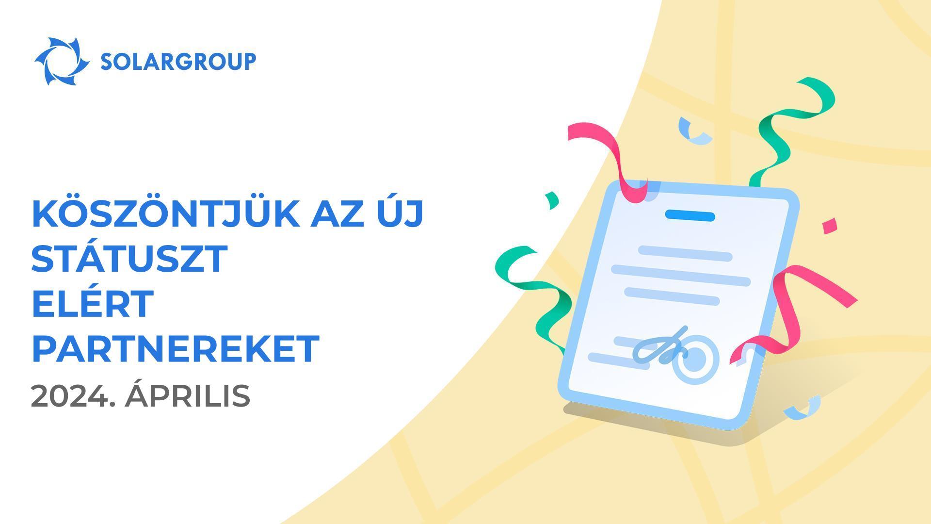 Köszöntjük az új státuszt elért partnereket!