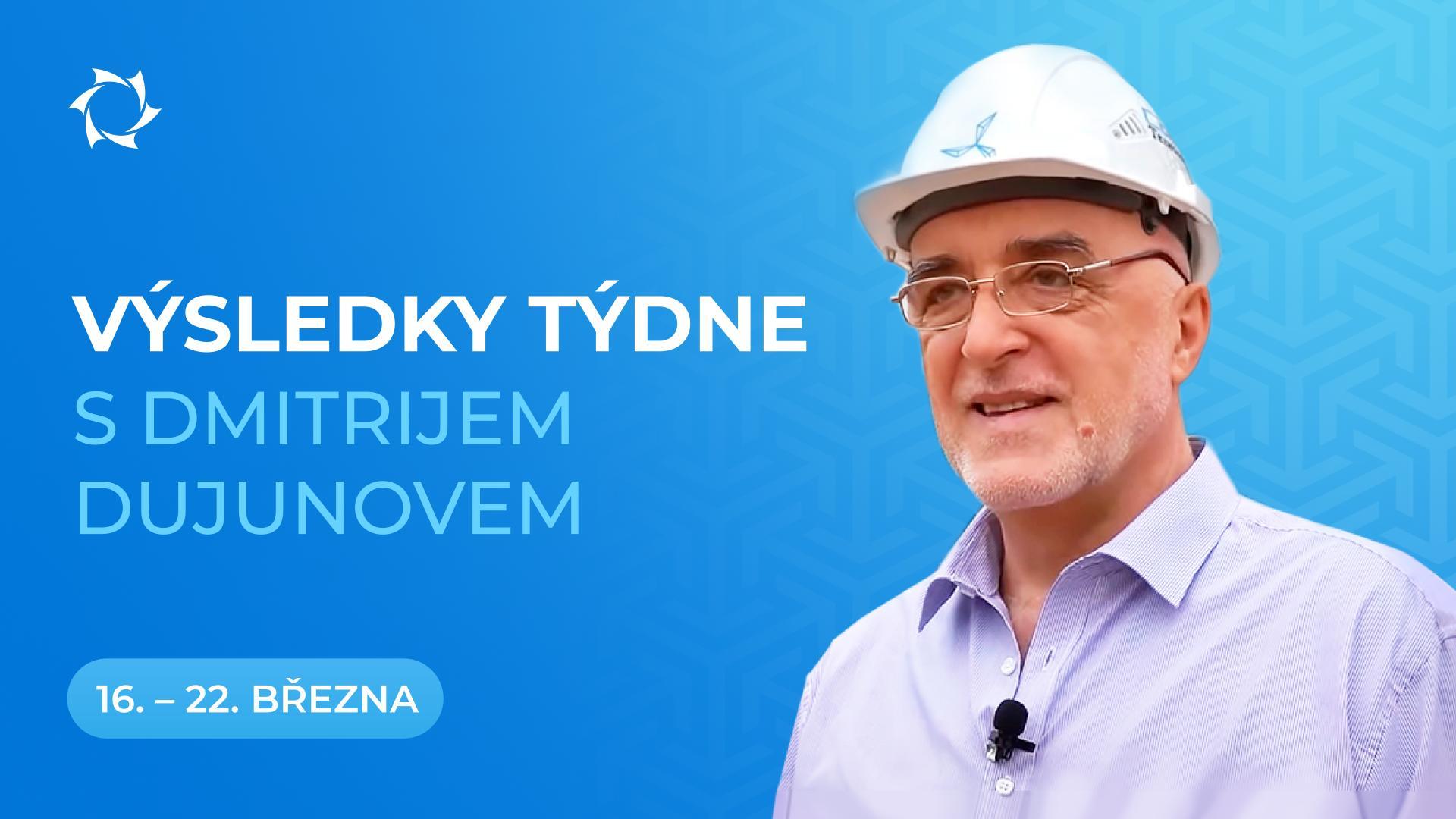 Týdenní souhrn v projektu «Motory Dujunova»