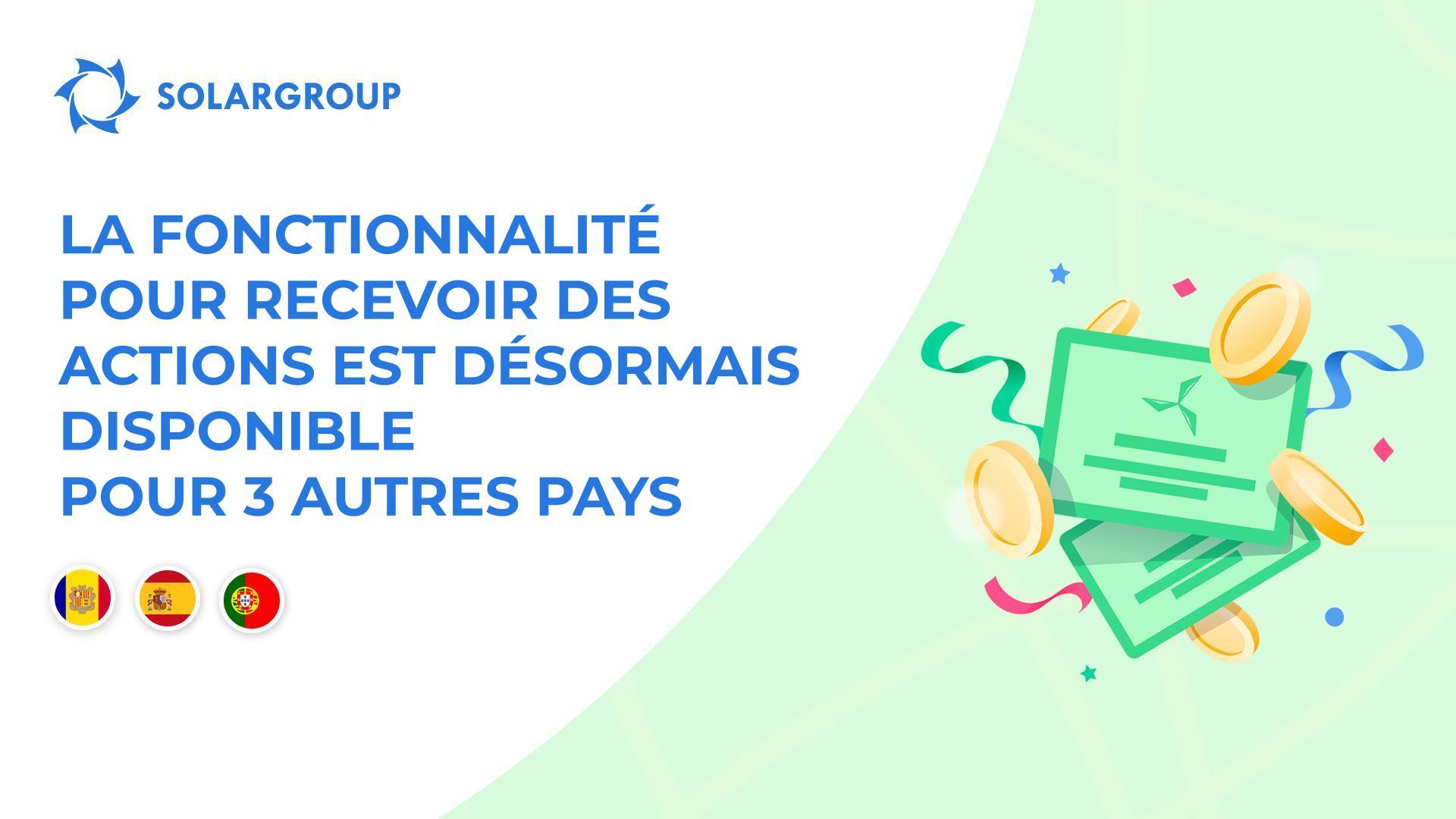 Mise en service de la fonctionnalité pour les pays suivants : Andorre, Espagne et Portugal