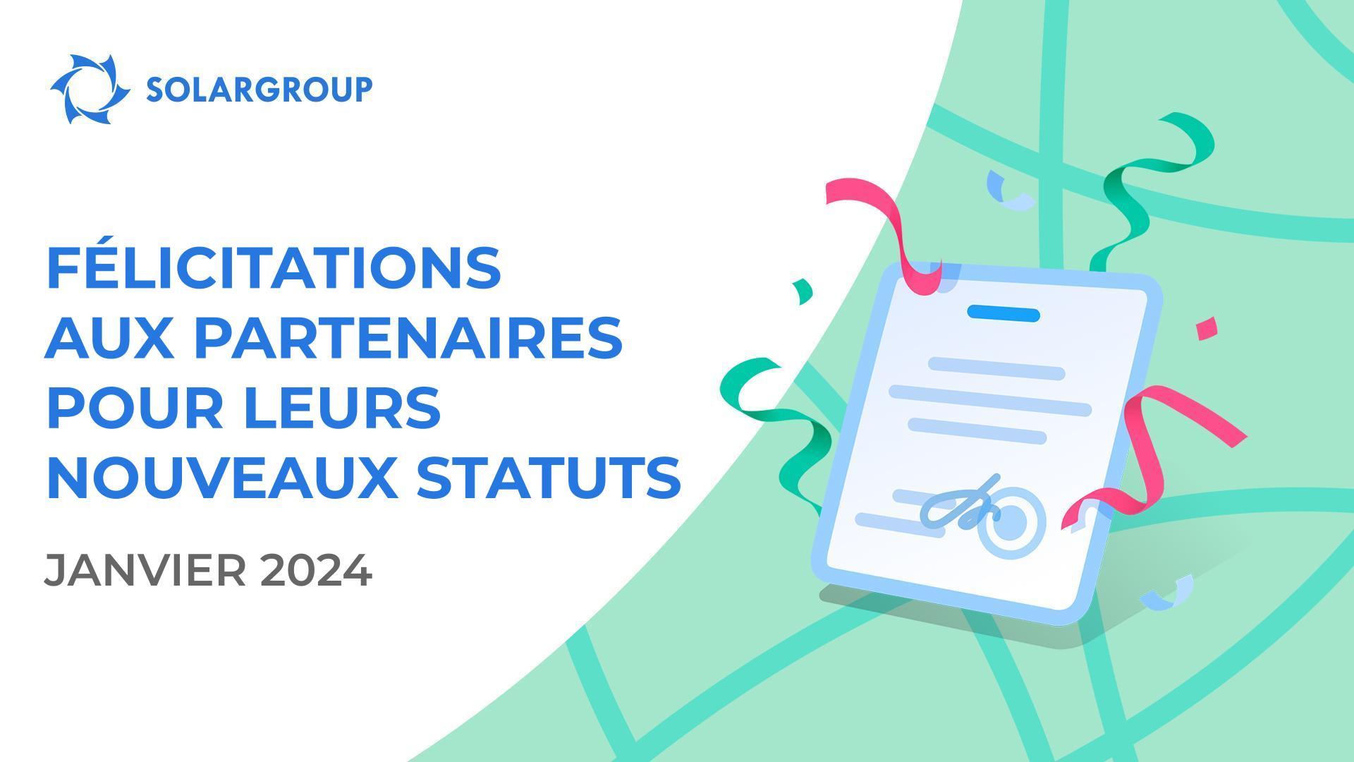Félicitations aux partenaires qui ont atteint de nouveaux statuts ! 👏