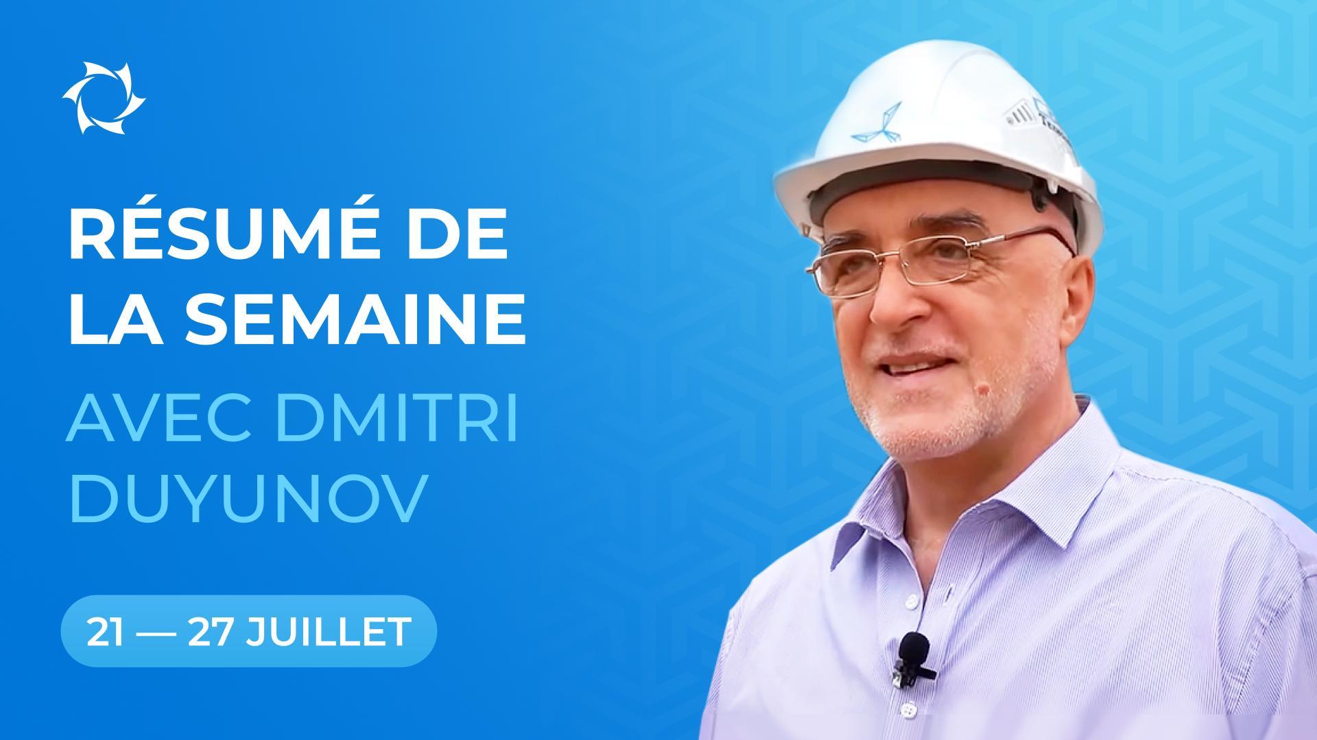 Résultats de la semaine dans le projet des "Moteurs de Duyunov"