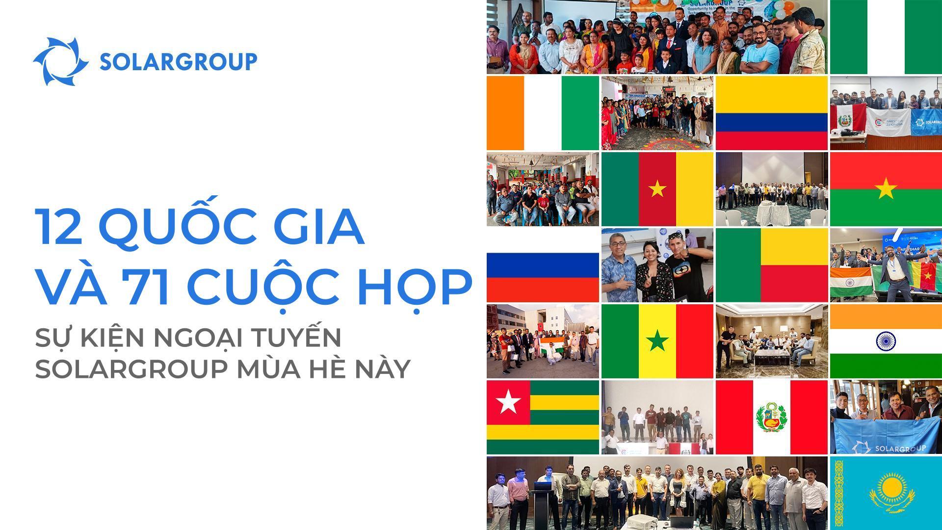 12 quốc gia và 71 cuộc họp: Các sự kiện ngoại tuyến SOLARGROUP mùa hè này