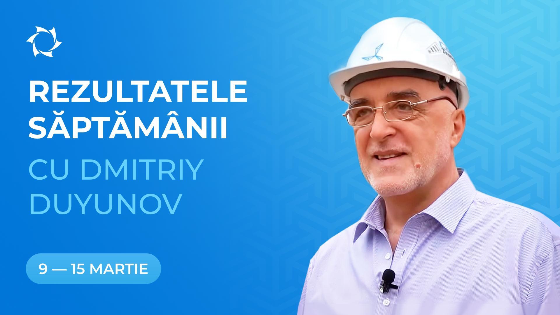 Rezultatele săptămânii în cadrul proiectului "Motoarele lui Duyunov"