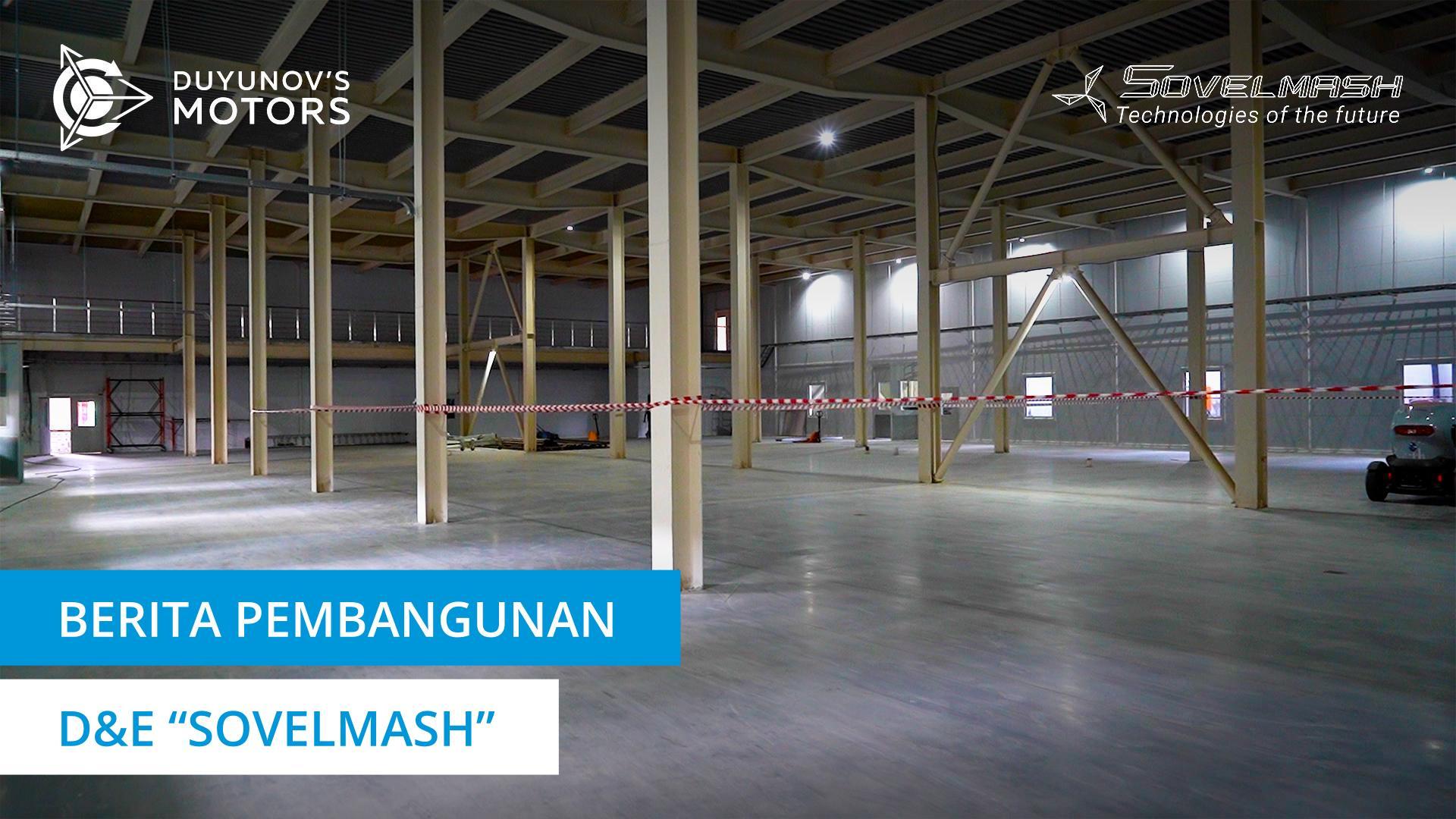 Melakukan pekerjaan screed lantai di D&E "Sovelmash"