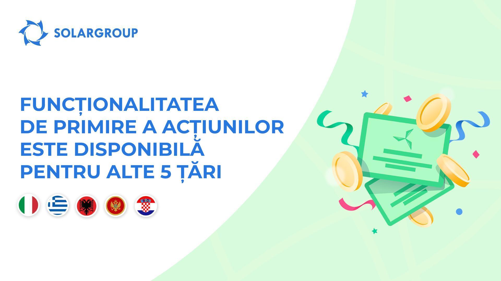 Oferim acces la funcționalitate în țările: Italia, Grecia, Albania, Muntenegru și Croația,