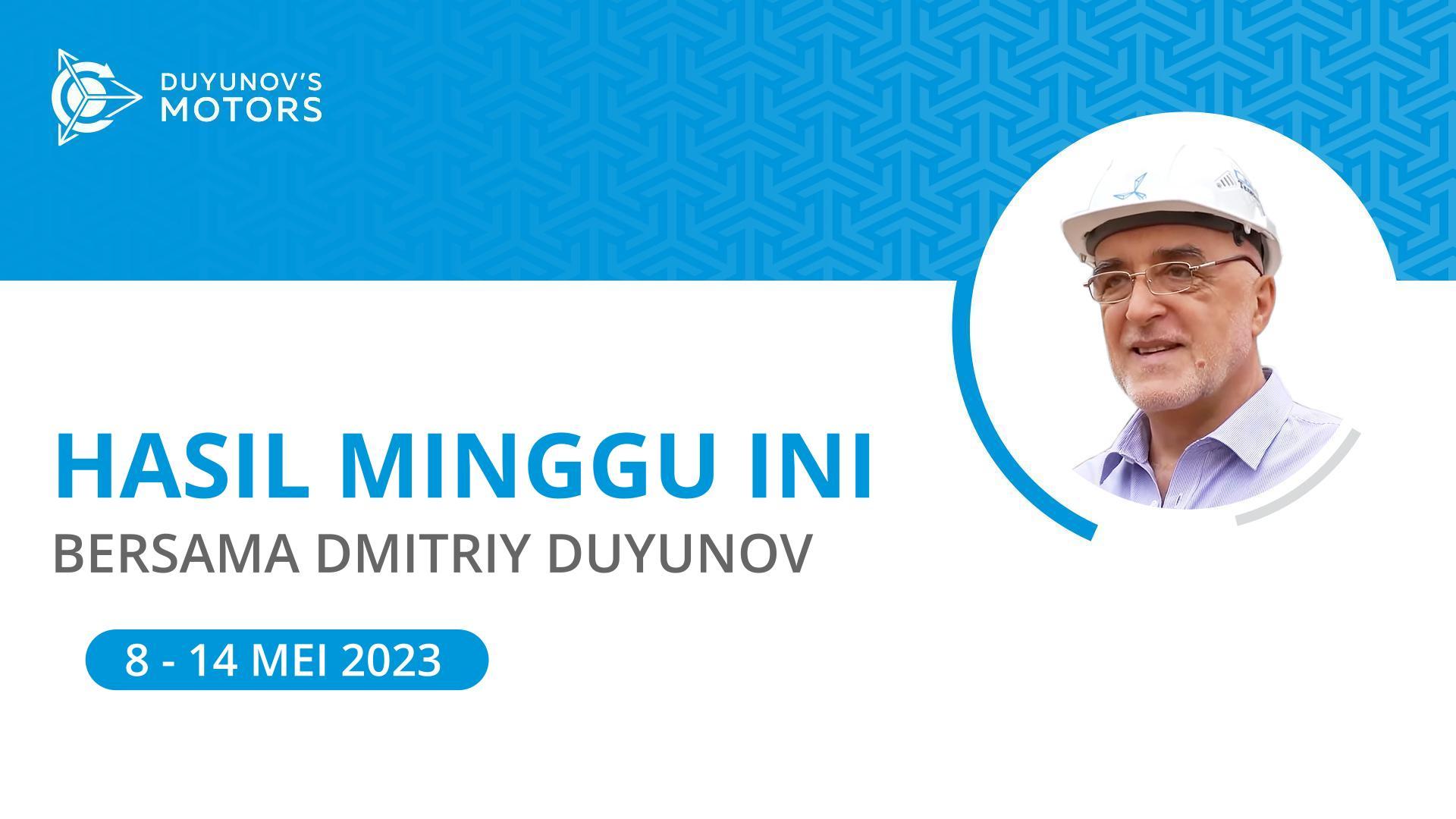 Hasil minggu ini dalam proyek "Motor Duyunov"