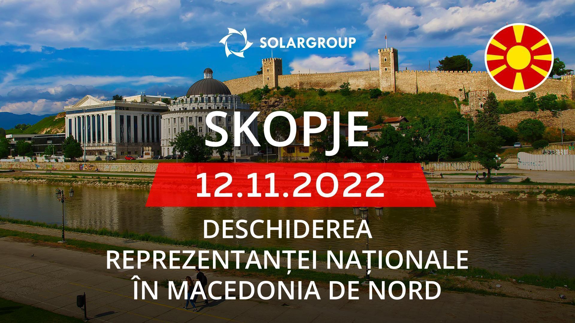 SOLARGROUP deschide o reprezentanță națională în Macedonia de Nord