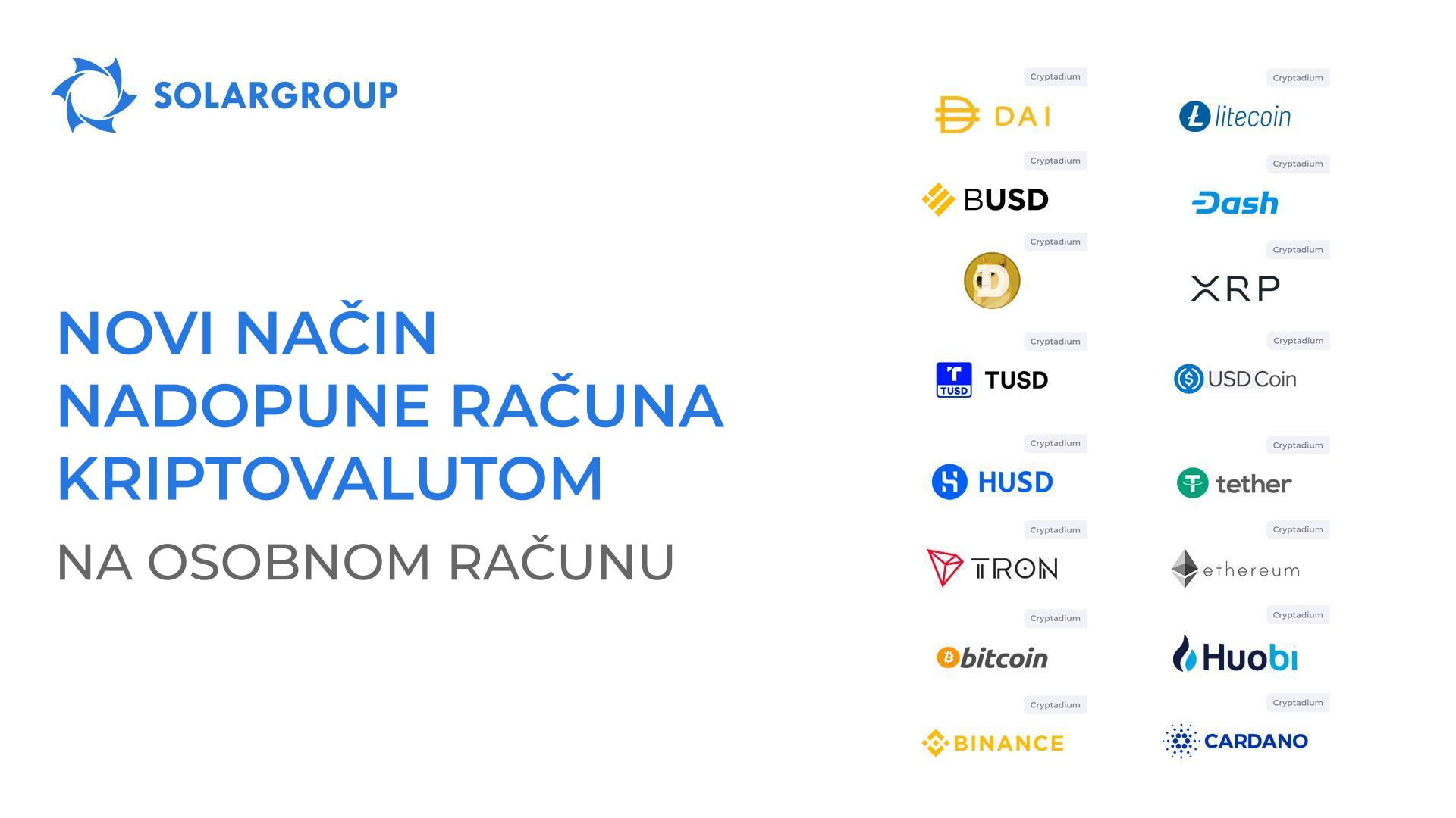 Novi način nadopune računa kriptovalutom na osobnom računu