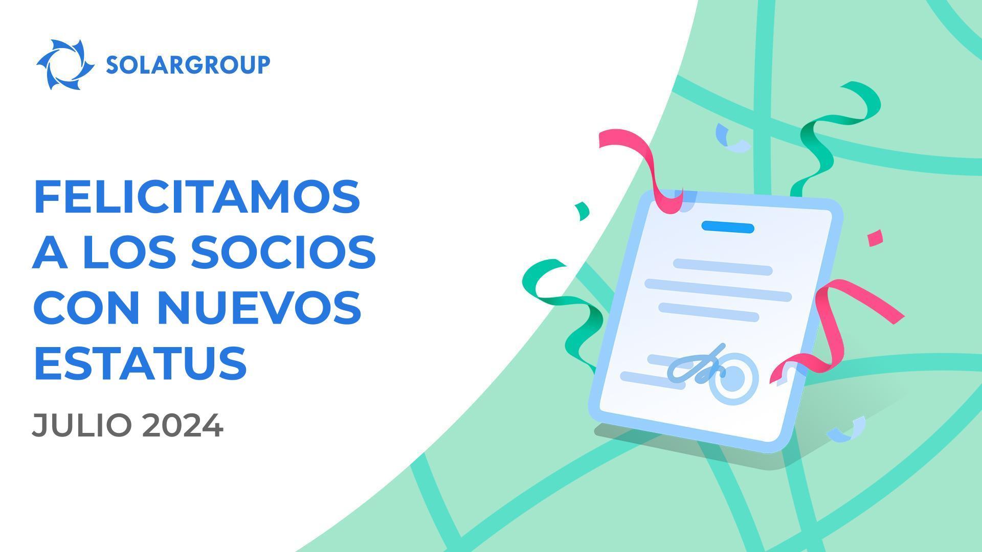¡Saludamos a los socios en sus nuevos estatus!👏