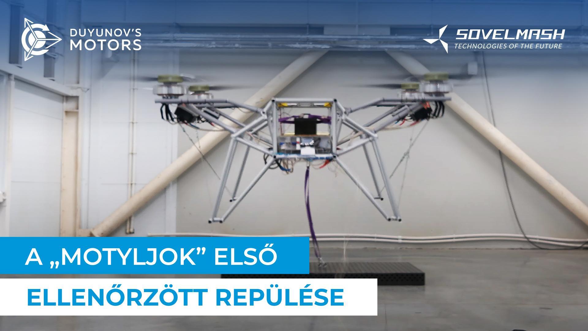 Történelmi esemény: először emelkedett a levegőbe a „Motyljok” drón!