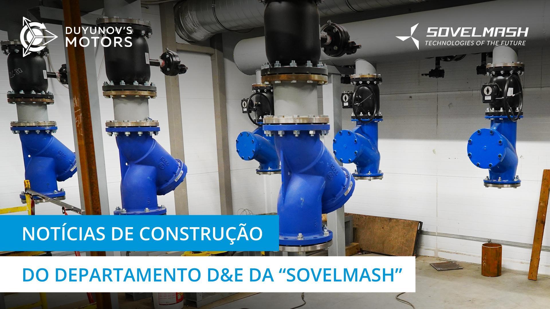 Resumo das atividades de construção ainda a decorrer