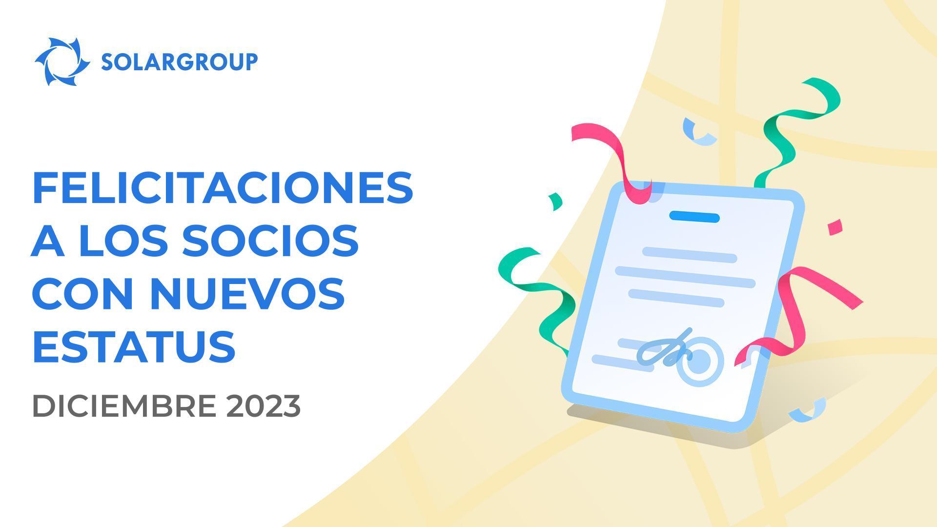 ¡Saludamos a los socios en sus nuevos estatus!