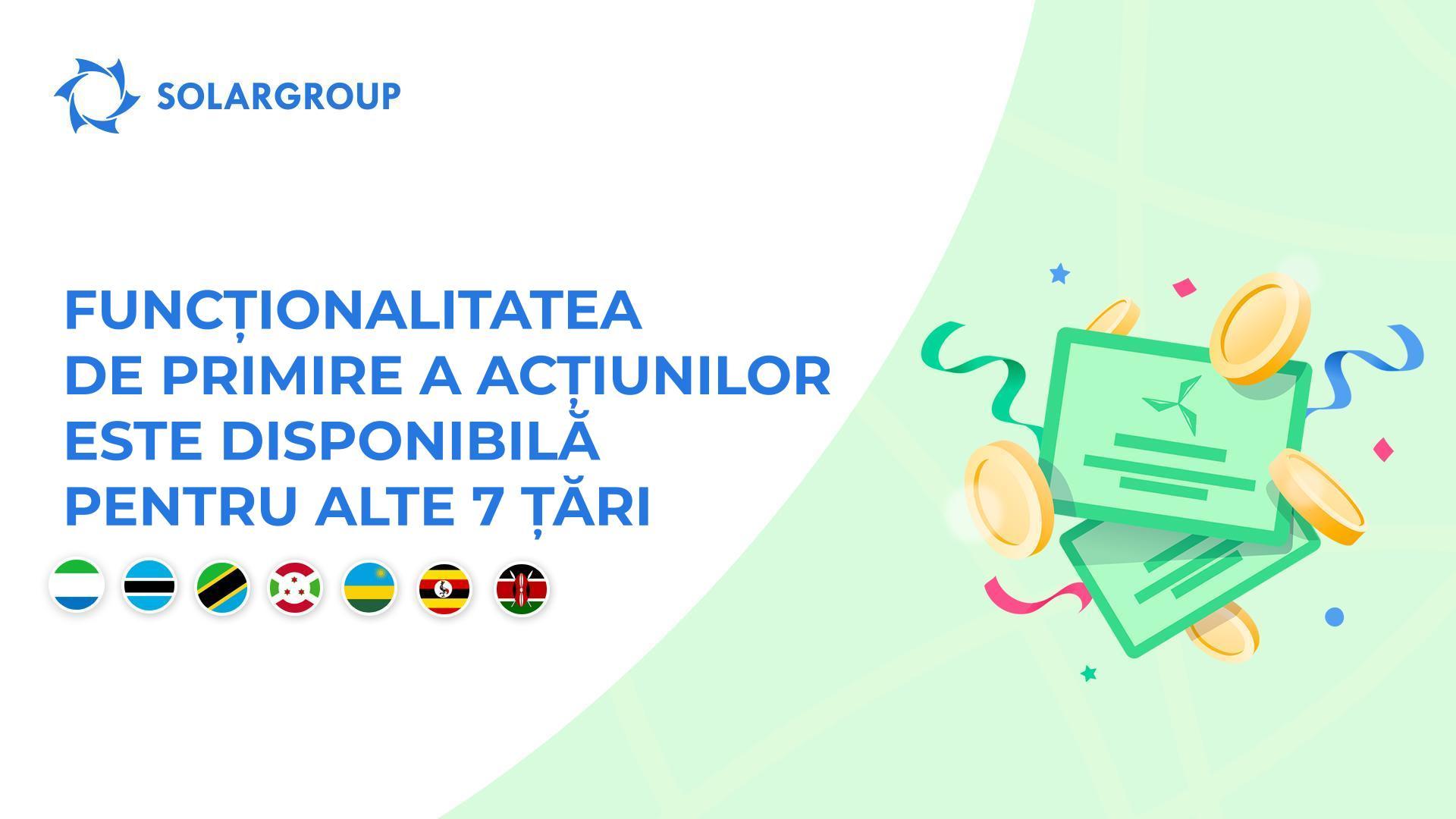 Oferim acces la funcționalitate în țările: Sierra Leone, Botswana, Tanzania, Burundi, Rwanda, Uganda și Kenya