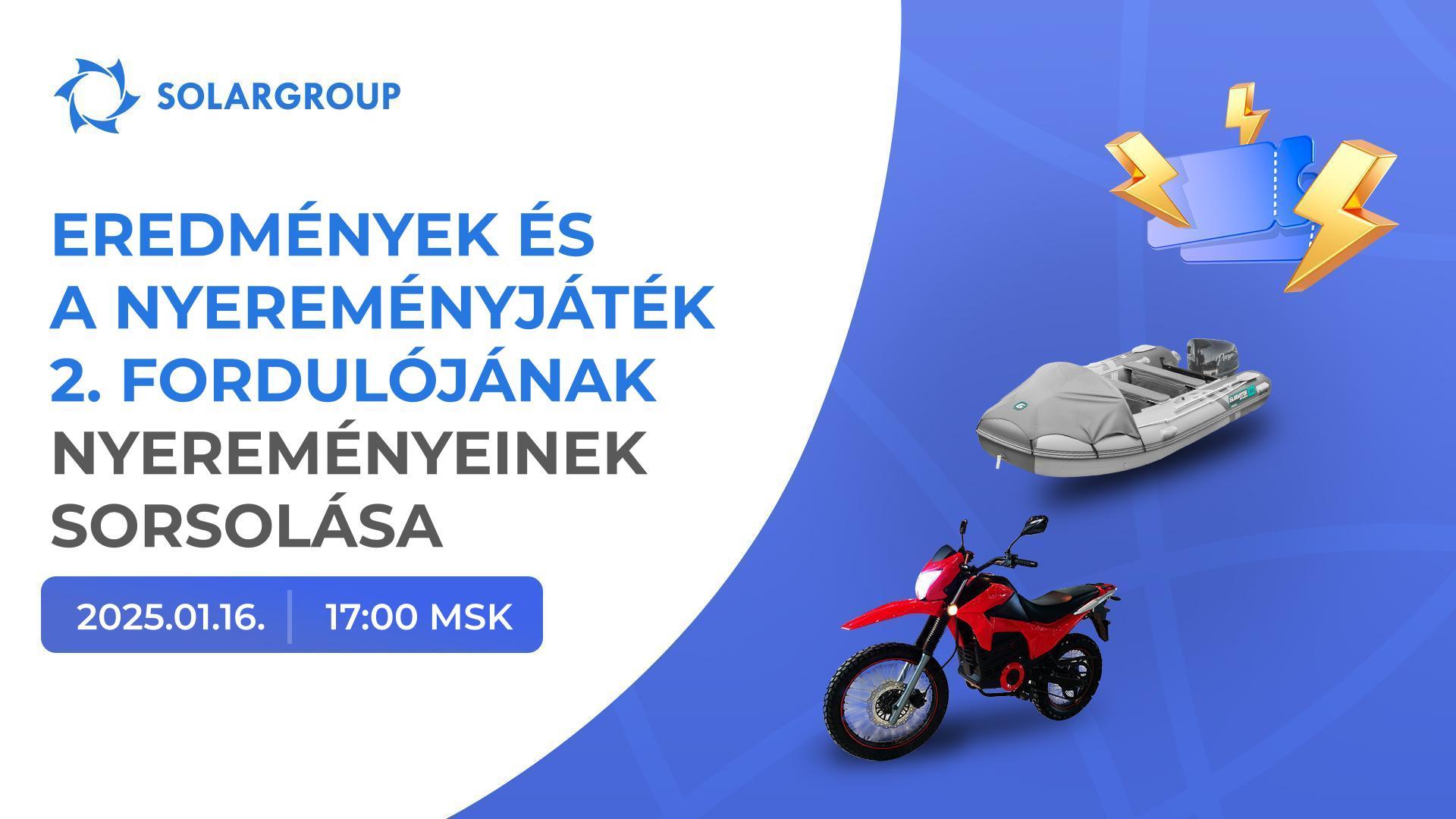 Nyerjenek egy elektromos csónakot, vagy motorkerékpárt!