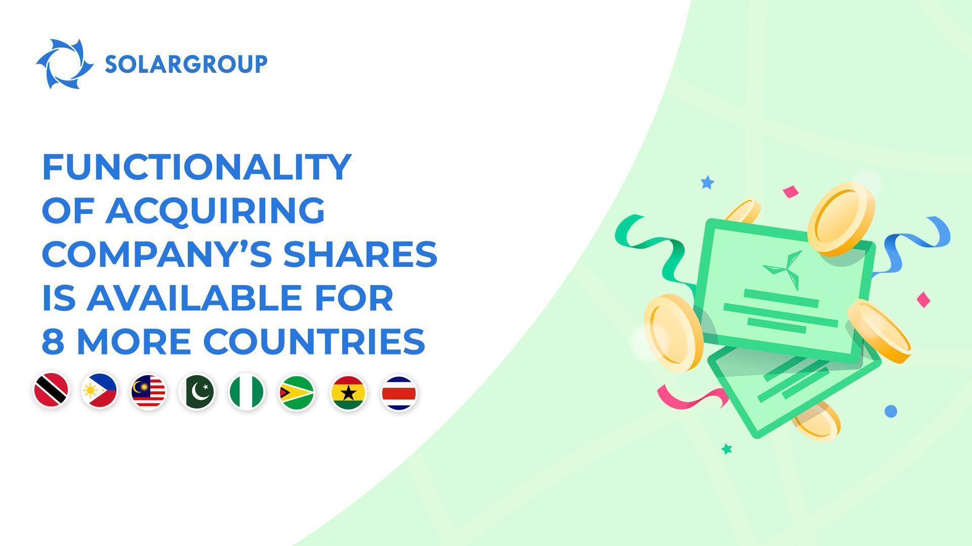 Launching the functionality in the following countries: Trinidad and Tobago, Philippines, Malaysia, Pakistan, Nigeria, Guyana, Ghana and Costa Rica
