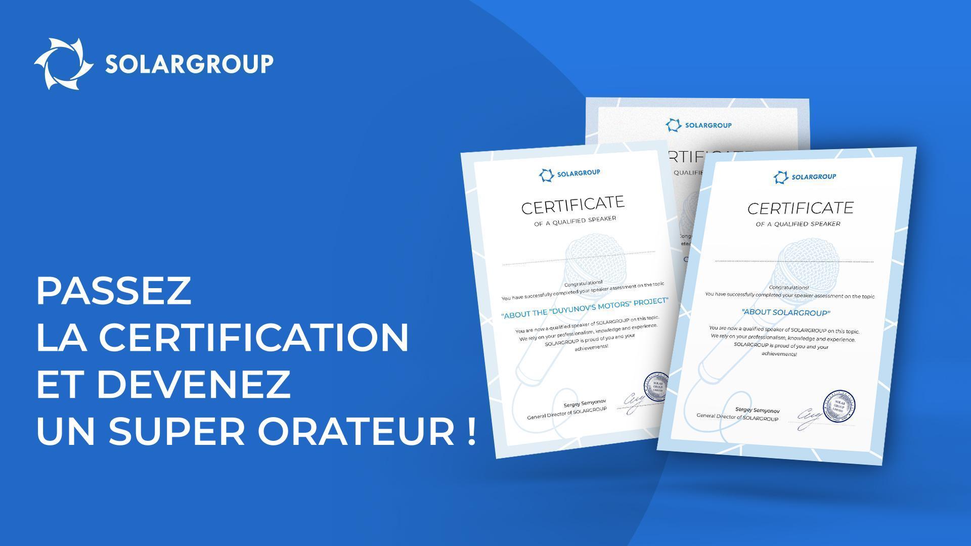 Passez la certification et devenez un super orateur !
