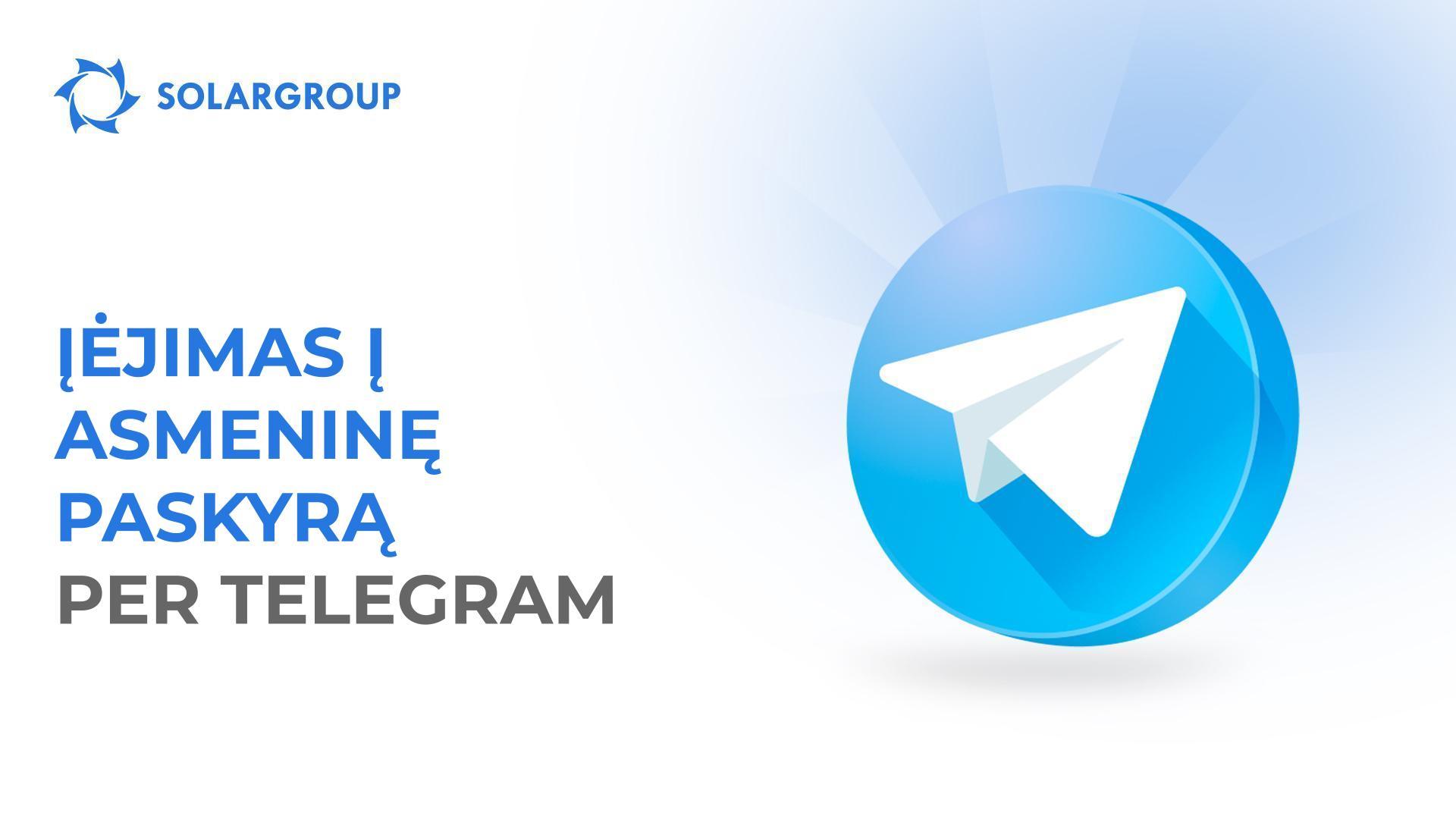 Sužinokite, kaip prisijungti ir naudoti prisijungimo paslaugą per „Telegram“