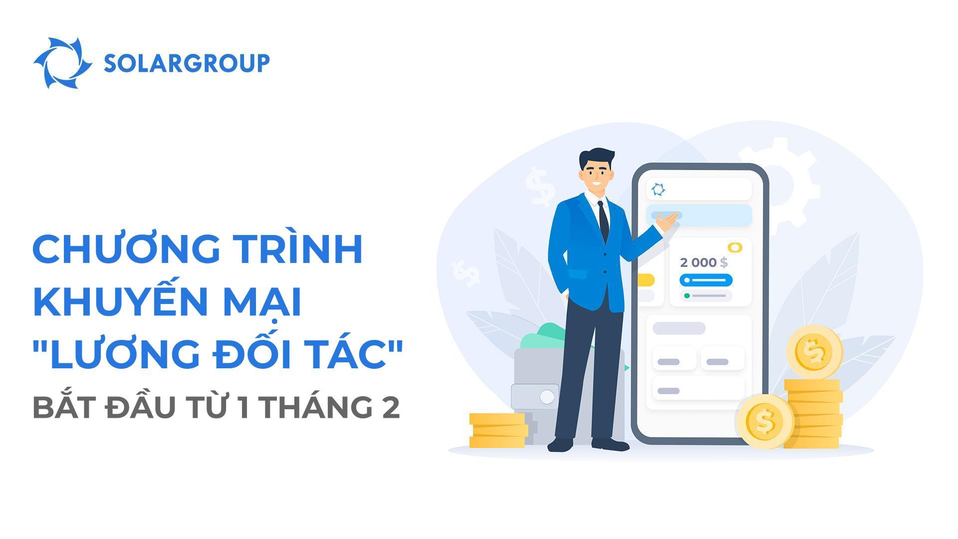 Khuyến mại SOLARGROUP "Lương đối tác"