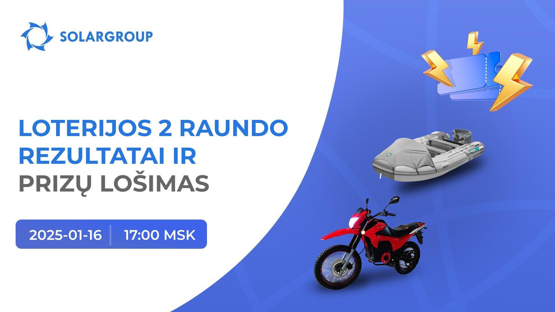 Laimėkite elektrinę valtį ar motociklą!