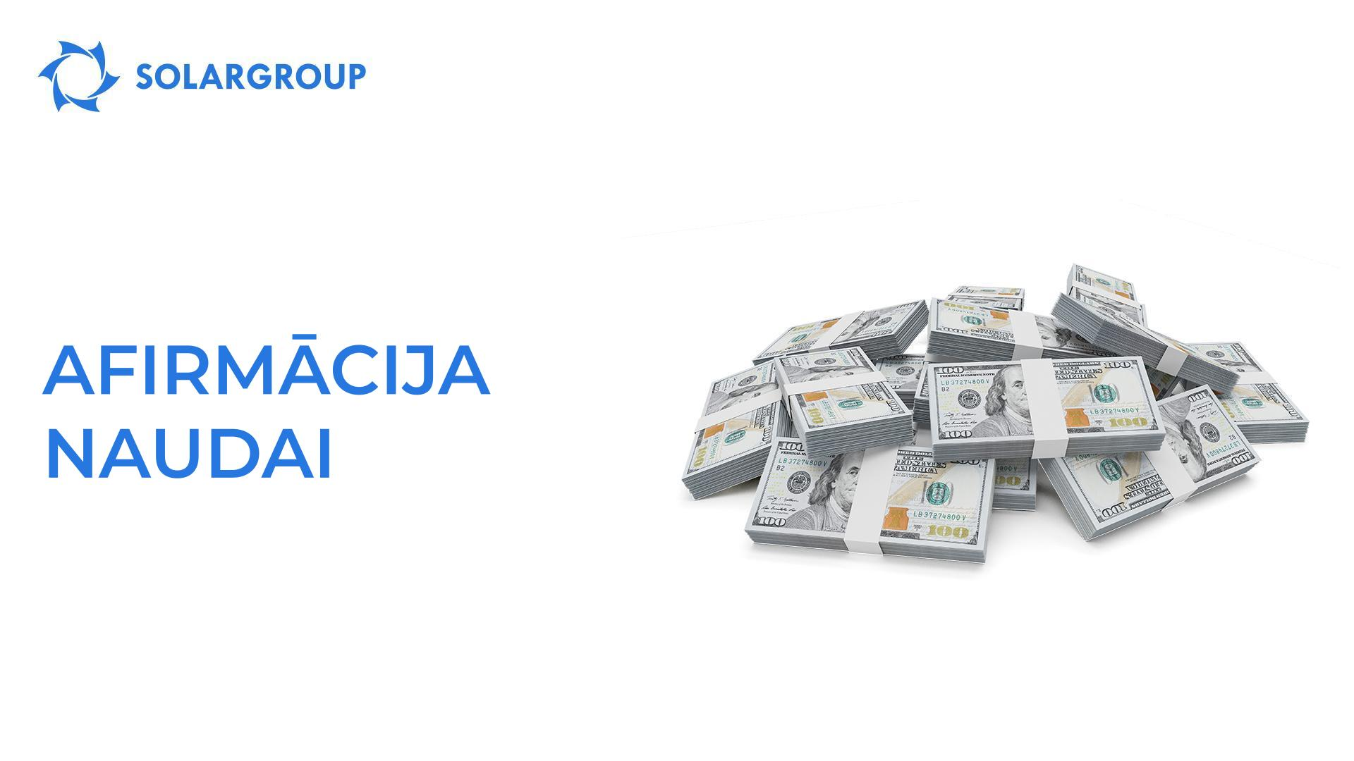 Afirmācija naudai