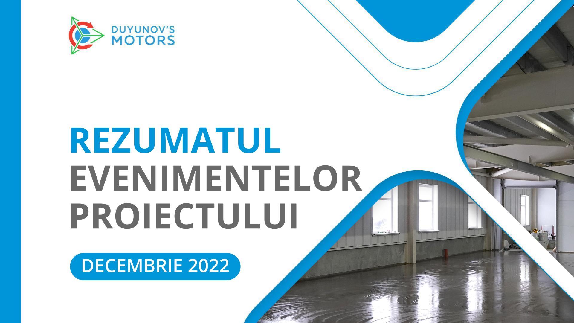 Cele mai importante evenimente ale proiectului: rezumatul lunii decembrie