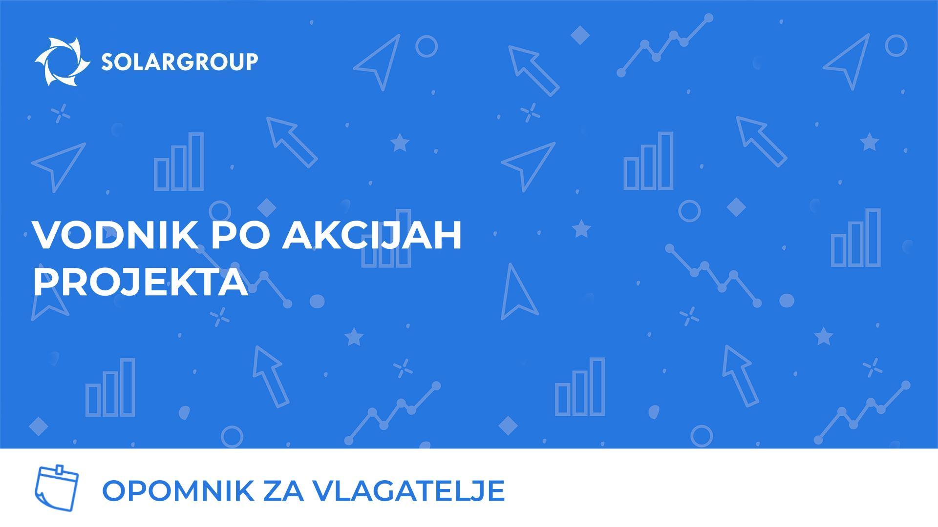 Opomnik za vlagatelje: vodnik po deležih projekta