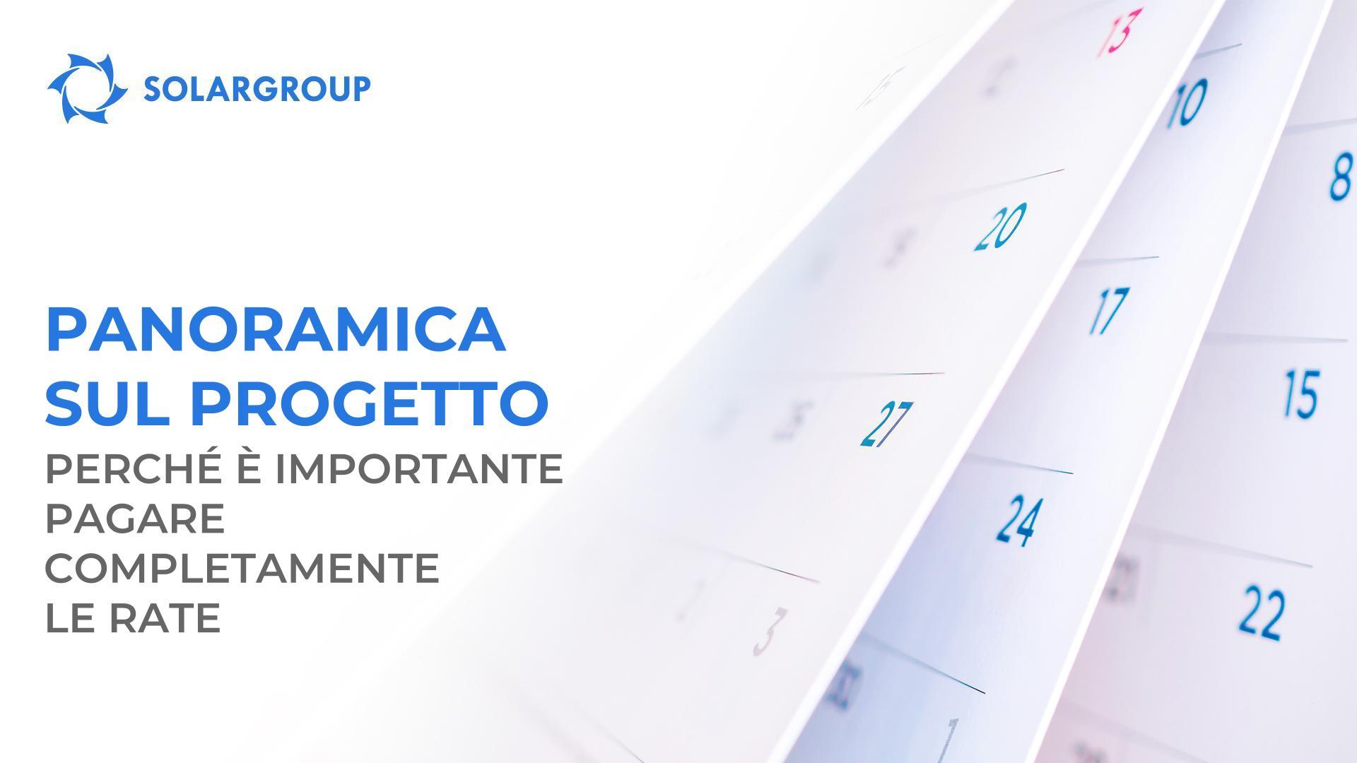 Panoramica sul progetto: perché è importante pagare completamente le rate?