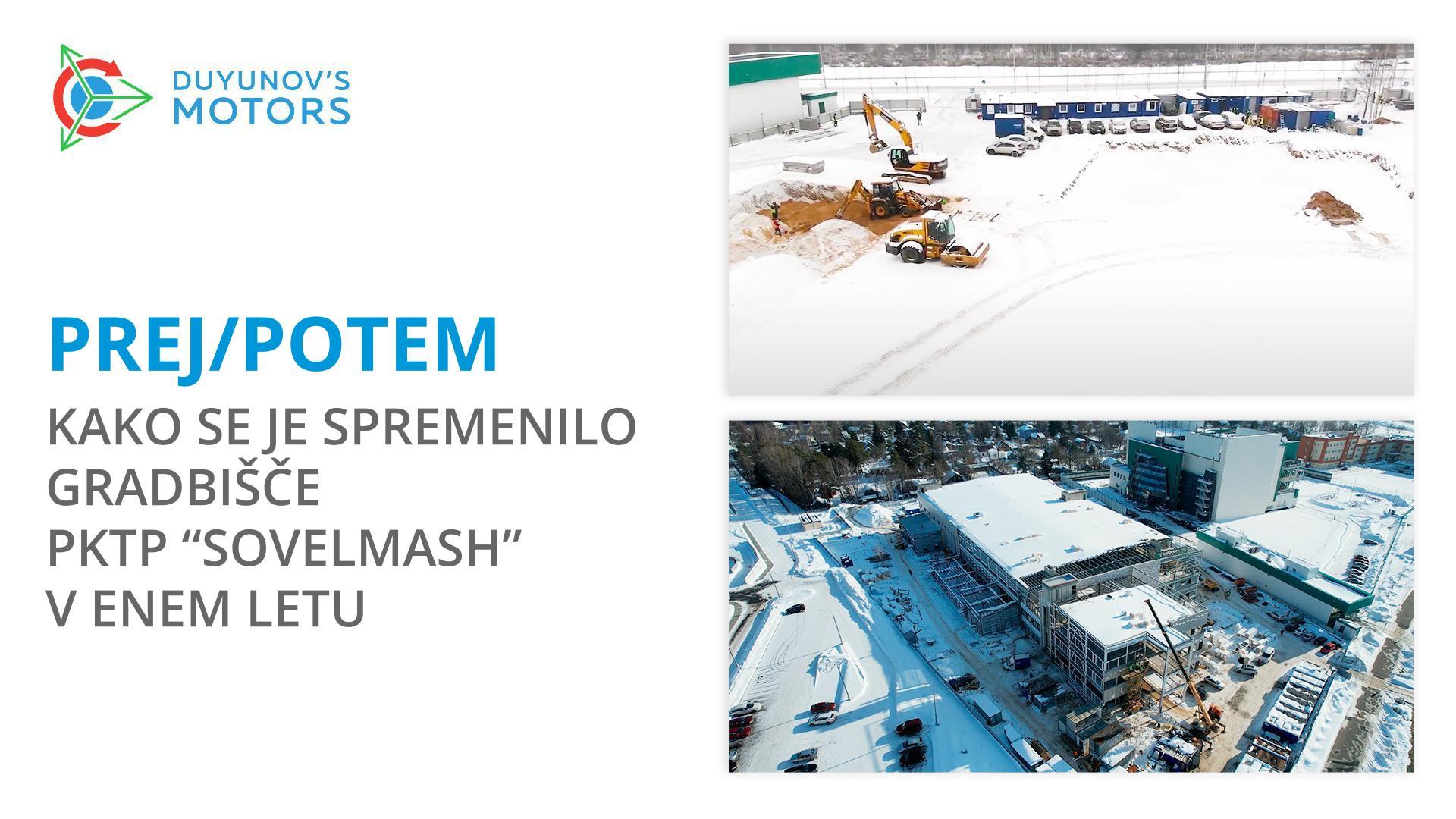 Prej/potem: kako se je spremenilo gradbišče "Sovelmash" v enem letu