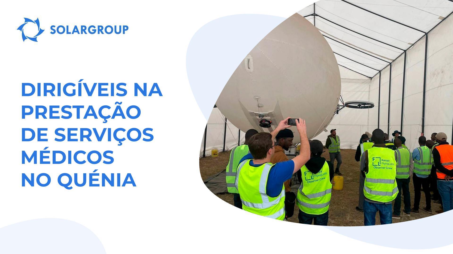 Como podem os dirigíveis ser utilizados no setor da saúde?