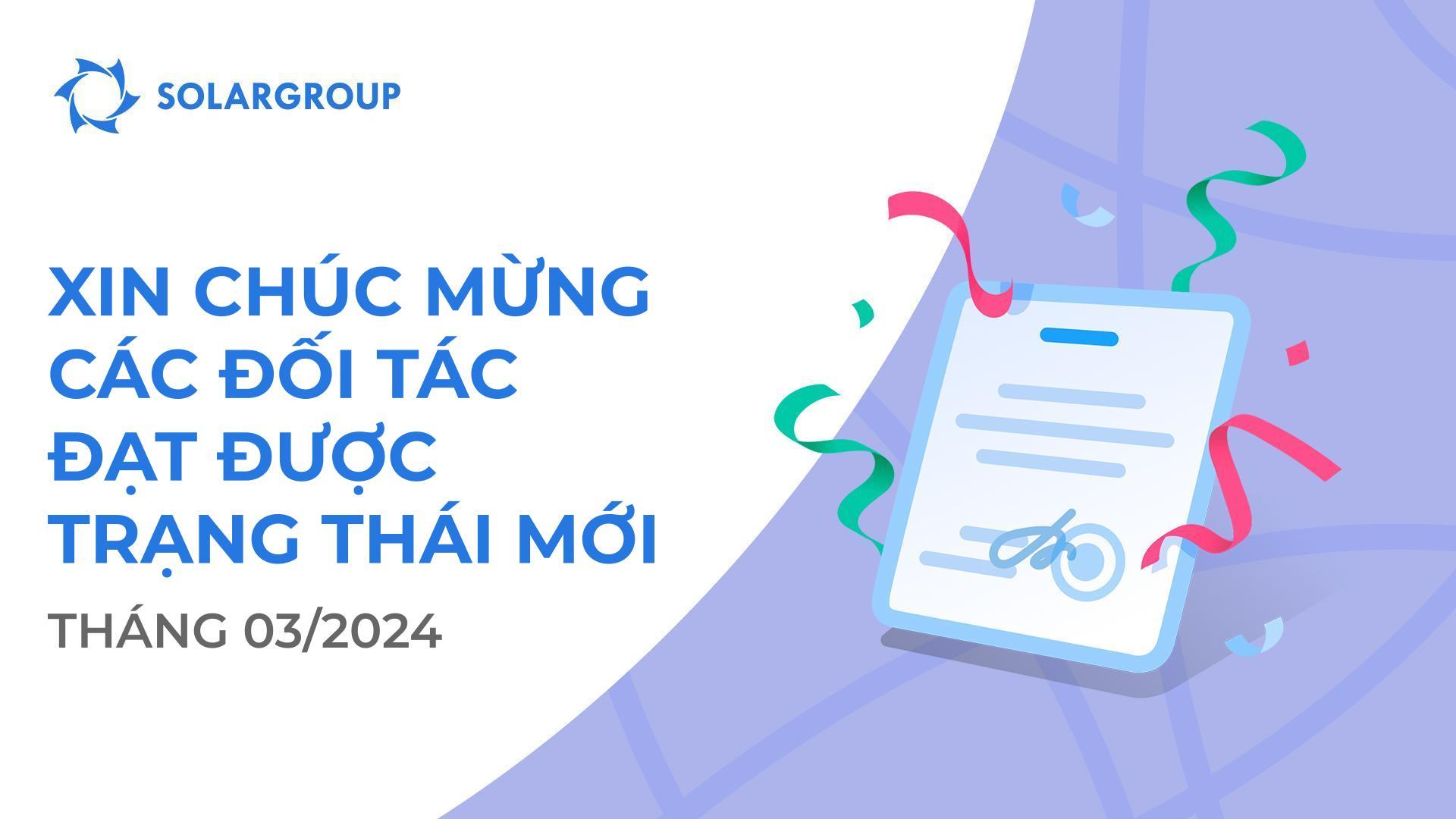 Xin chúc mừng các đối tác đạt được trạng thái mới!👏